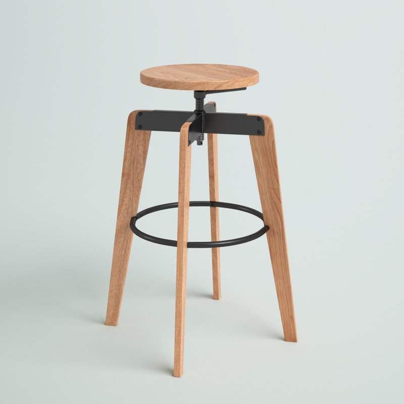 Steelside Hull Adjustable Height Bar Stool Reviews Wayfair